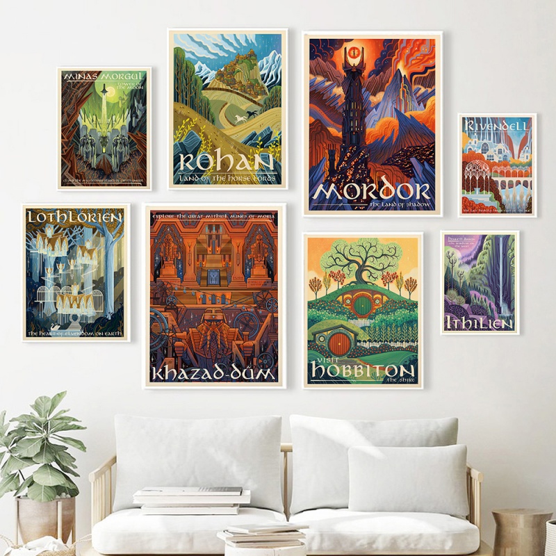Ring Art Poster Wall Retro Tra - Star Map Poster recension och pris