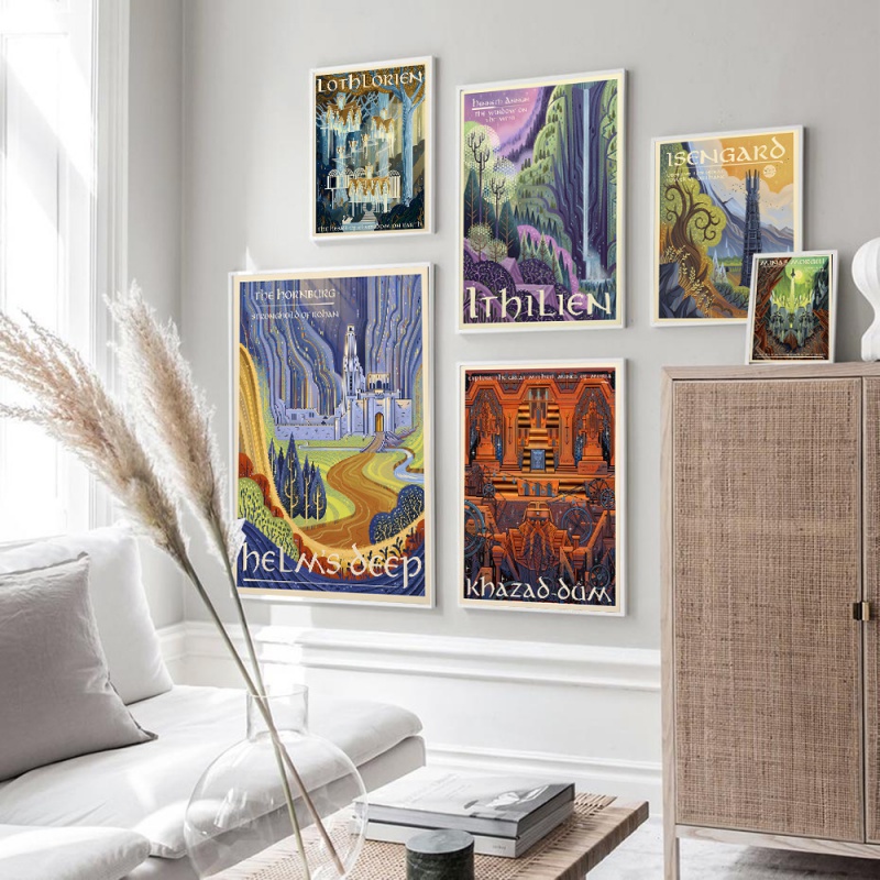 Ring Art Poster Wall Retro Tra - Star Map Poster recension och pris