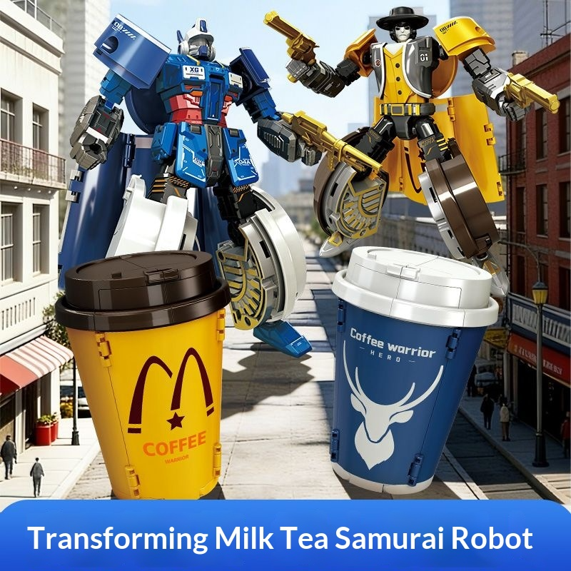 Transforming toy milk tea warr - Science Robot recension och pris