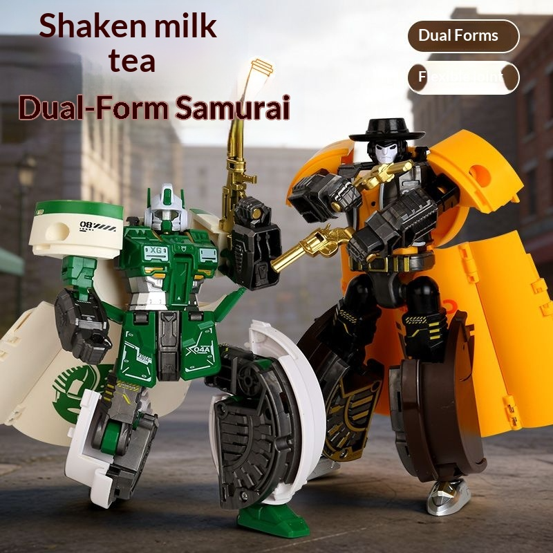 Transforming toy milk tea warr - Science Robot recension och pris