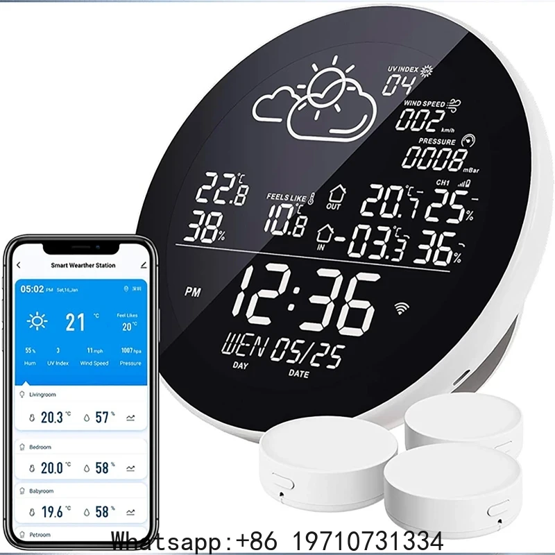 Wifi Smart Weather Stations Ap - Weather Station Indoor recension och pris