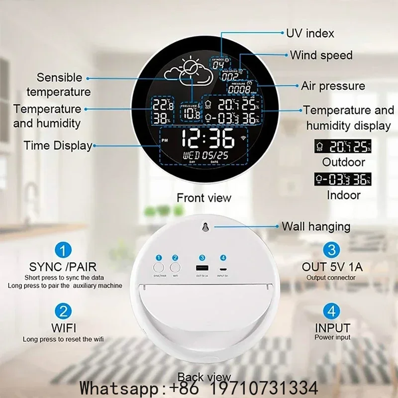 Wifi Smart Weather Stations Ap - Weather Station Indoor recension och pris