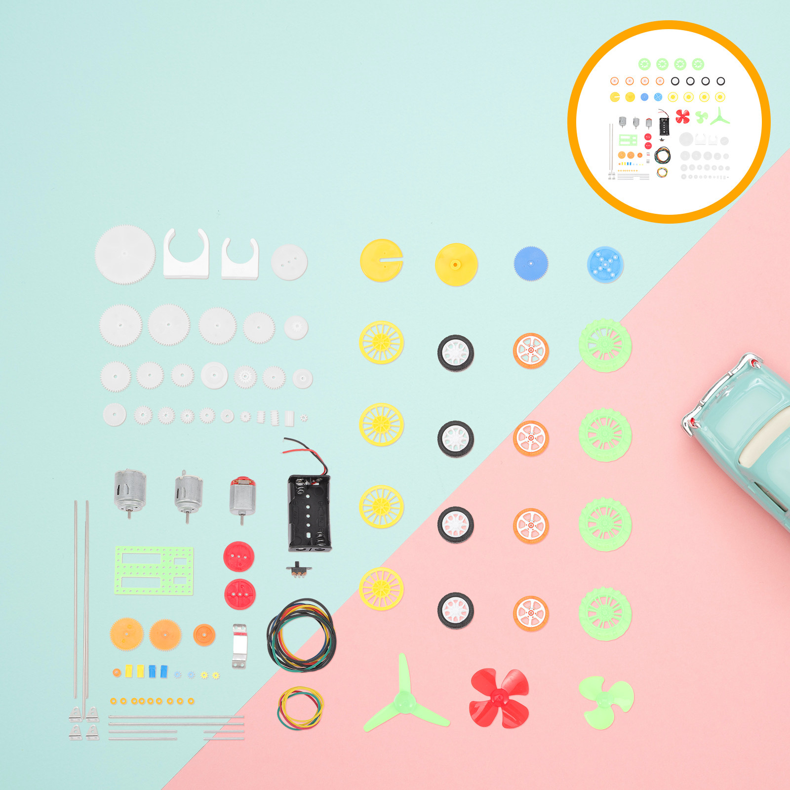 112Pcs Electric Motor Gears Ki - Science Project Kit recension och pris