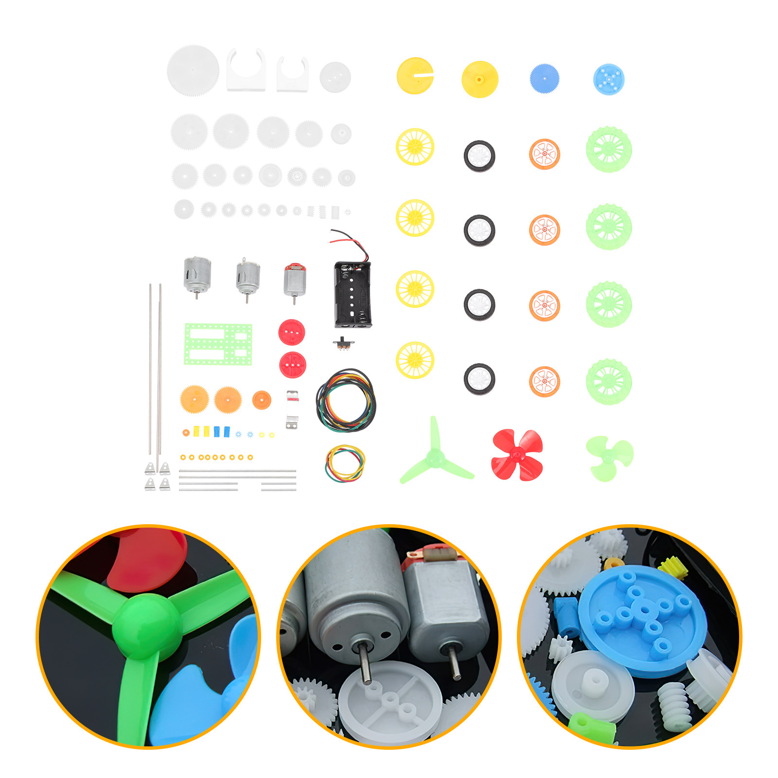 112Pcs Electric Motor Gears Ki - Science Project Kit recension och pris
