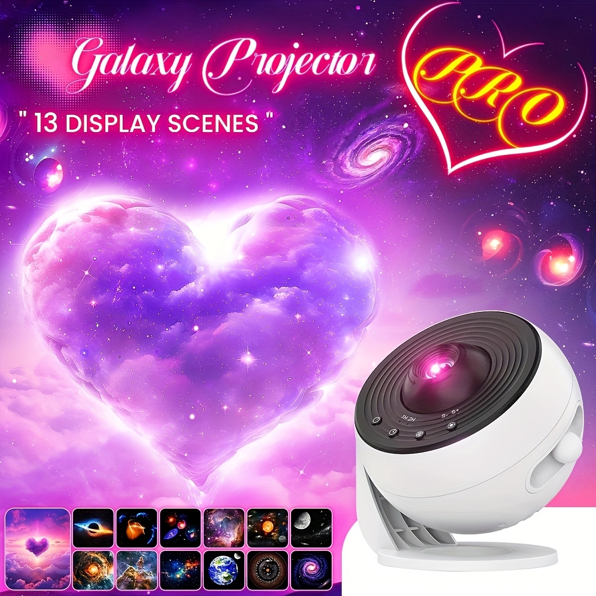 Galaxy Star Projector 360° Rot - Planetarium Projector Home recension och pris