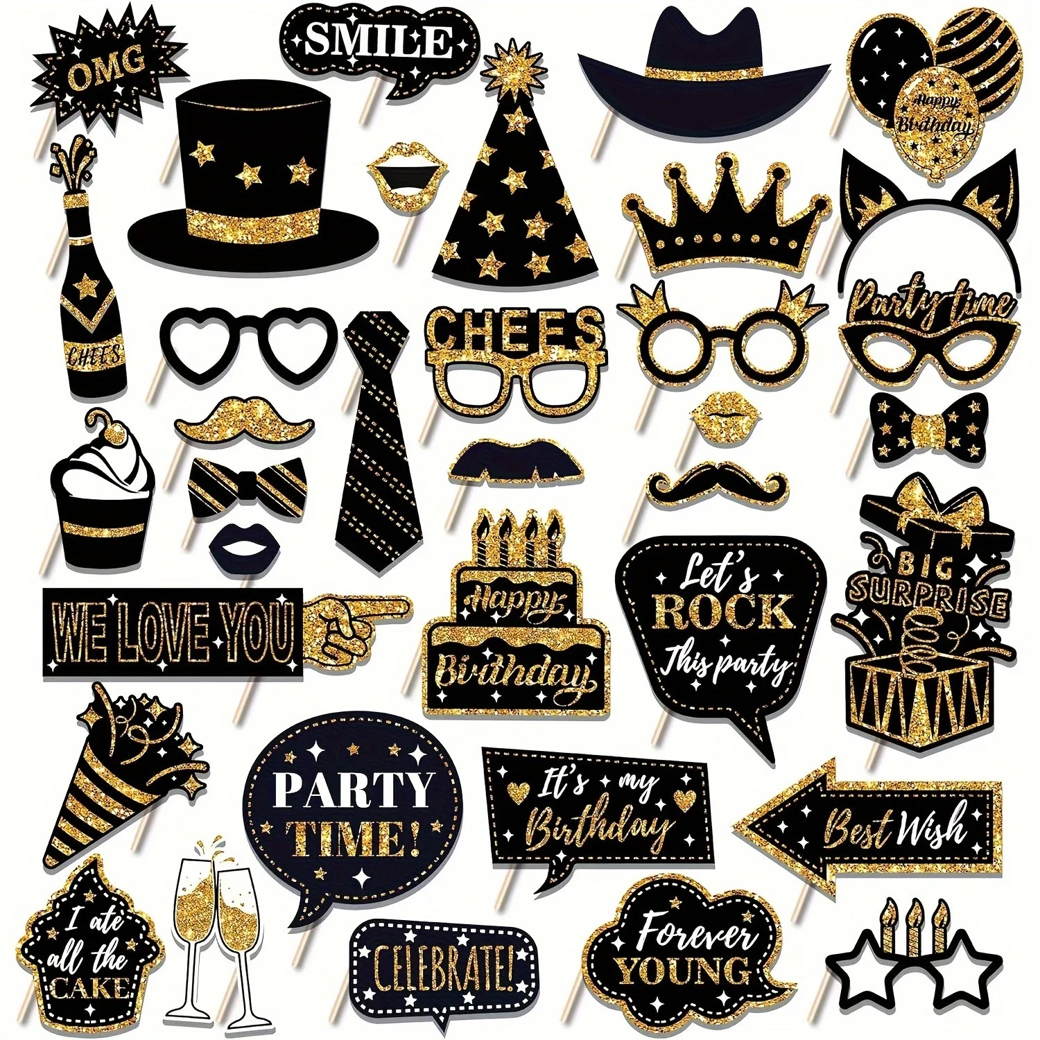 36pcs of Birthday Photo Booth  - Science Of Happiness recension och pris