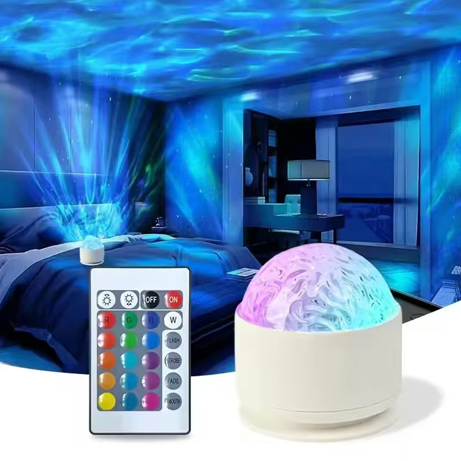 1pcs 2-in-1 Aurora Borealis &  - Planetarium Projector Home recension och pris