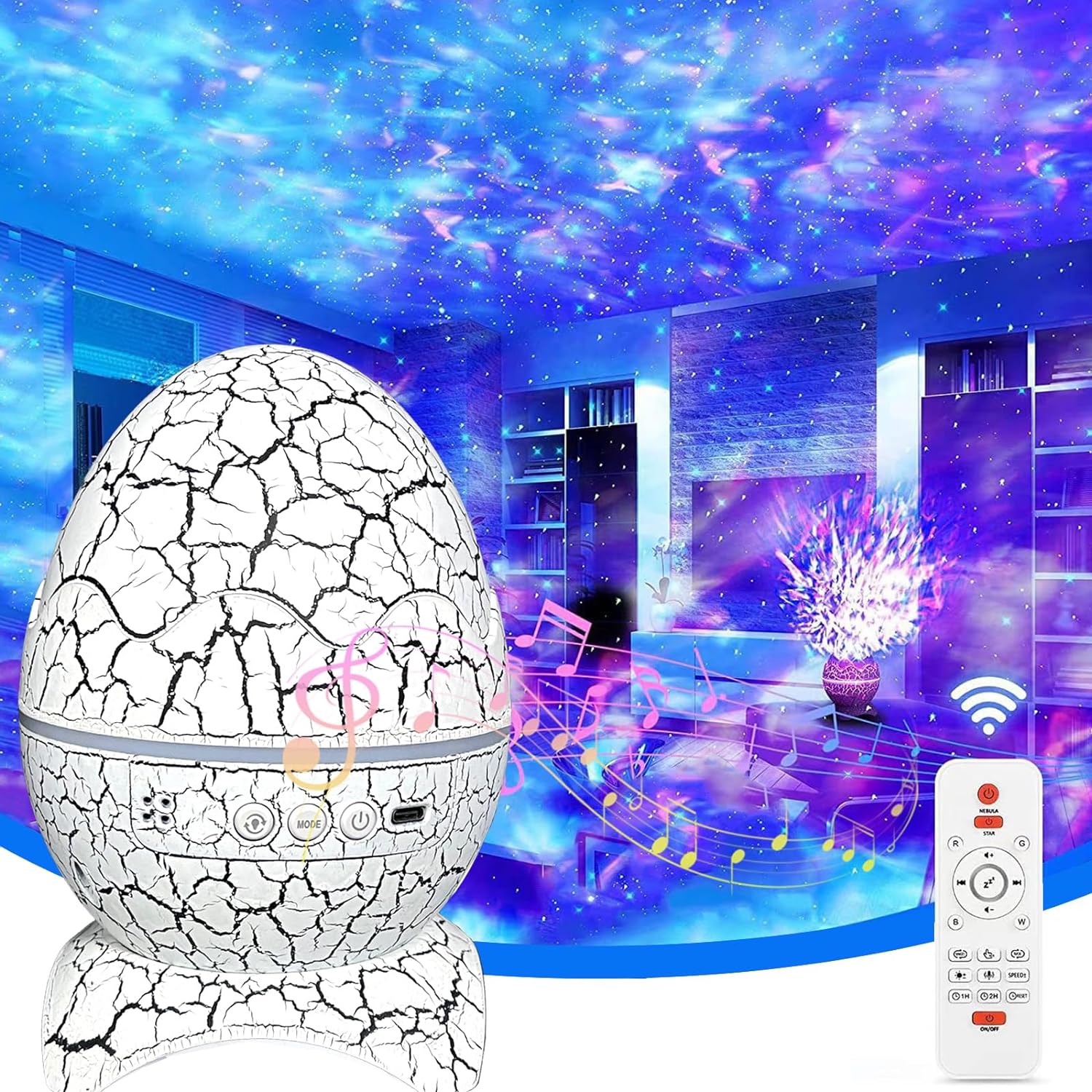 Dinosaur Egg Galaxy Projector  - Planetarium Projector Home recension och pris