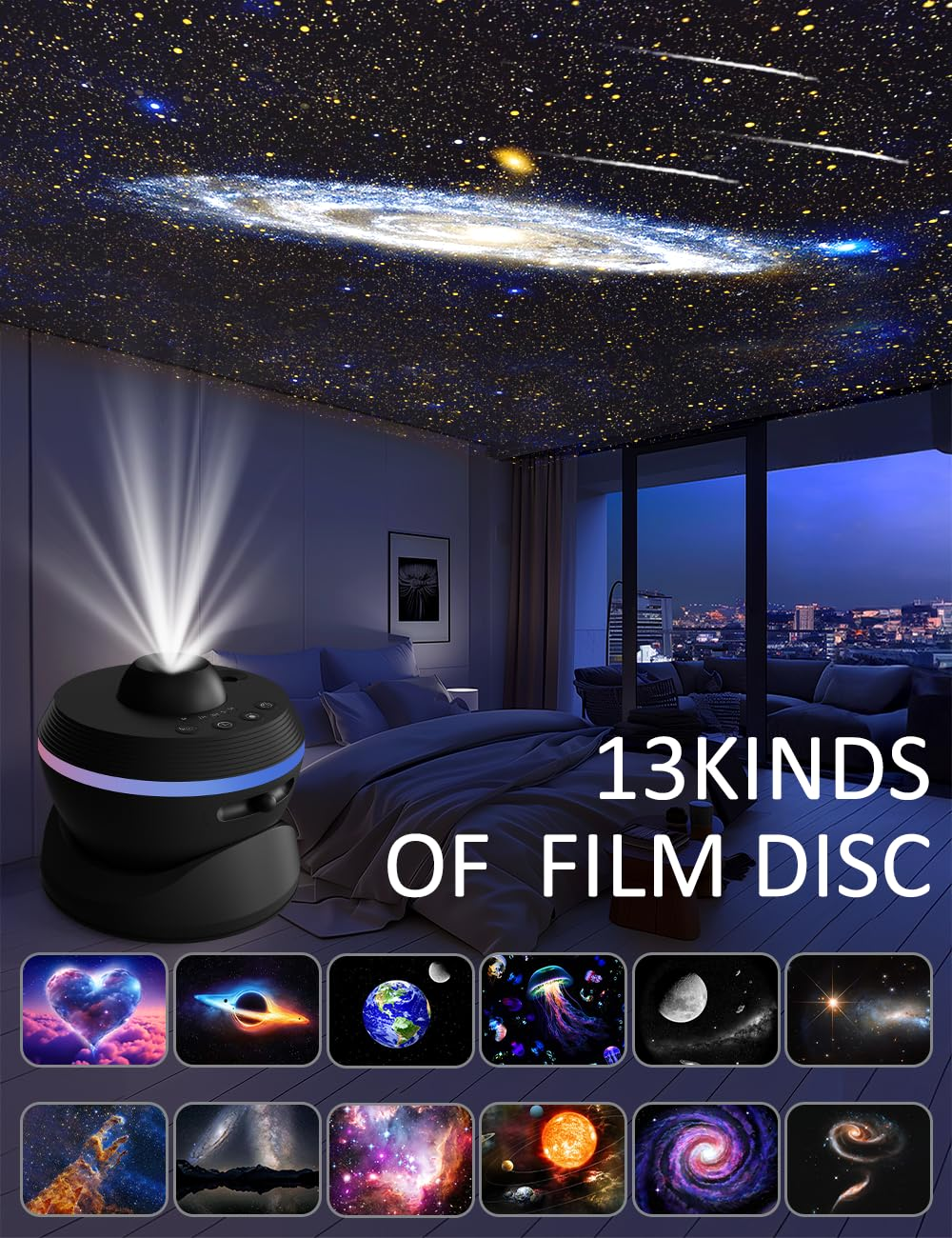13 in 1 Galaxy Star Projector  - Planetarium Projector Home recension och pris