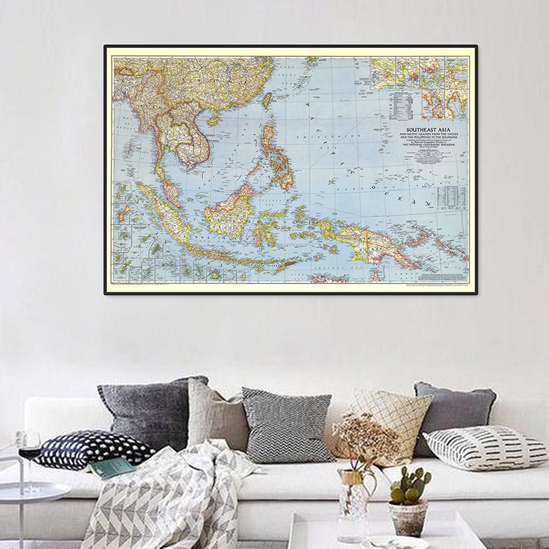 A2 Size World Map Detailed Sou - Star Map Poster recension och pris