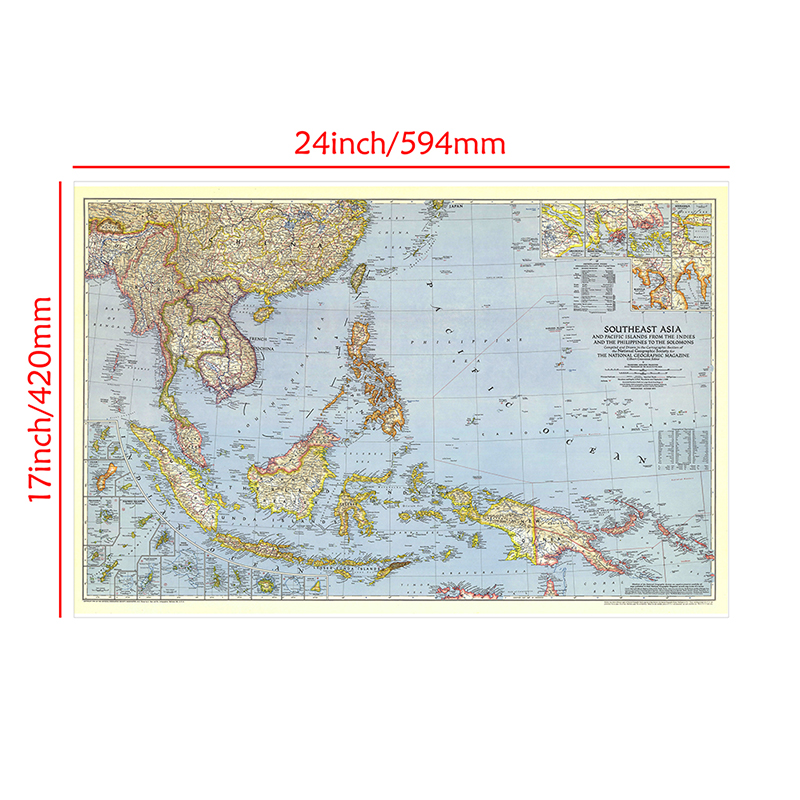A2 Size World Map Detailed Sou - Star Map Poster recension och pris