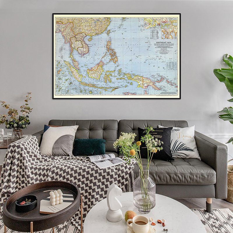 A2 Size World Map Detailed Sou - Star Map Poster recension och pris