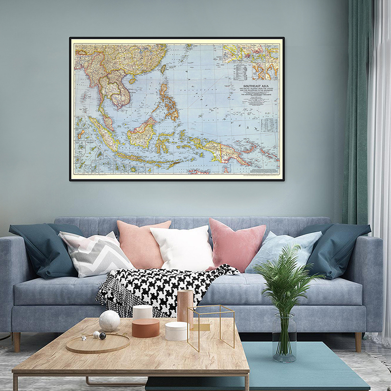 A2 Size World Map Detailed Sou - Star Map Poster recension och pris