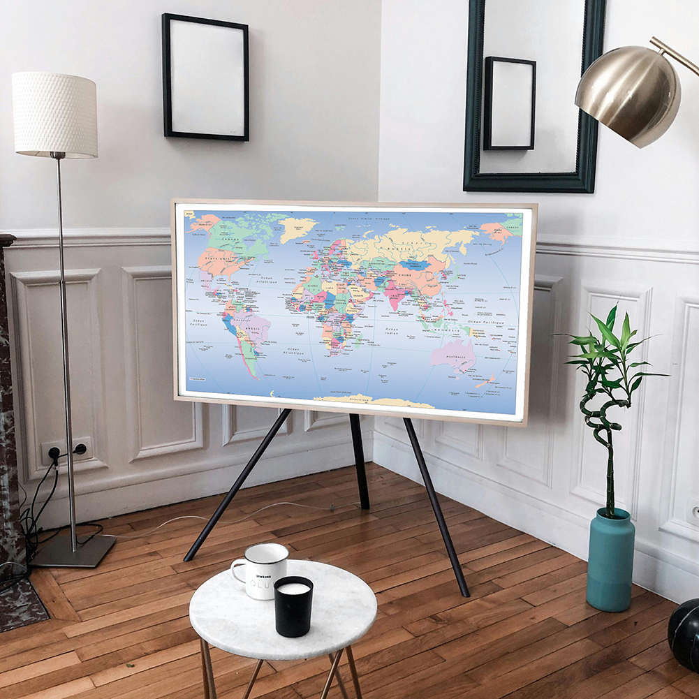 Unframed World Map French Lang - Star Map Poster recension och pris