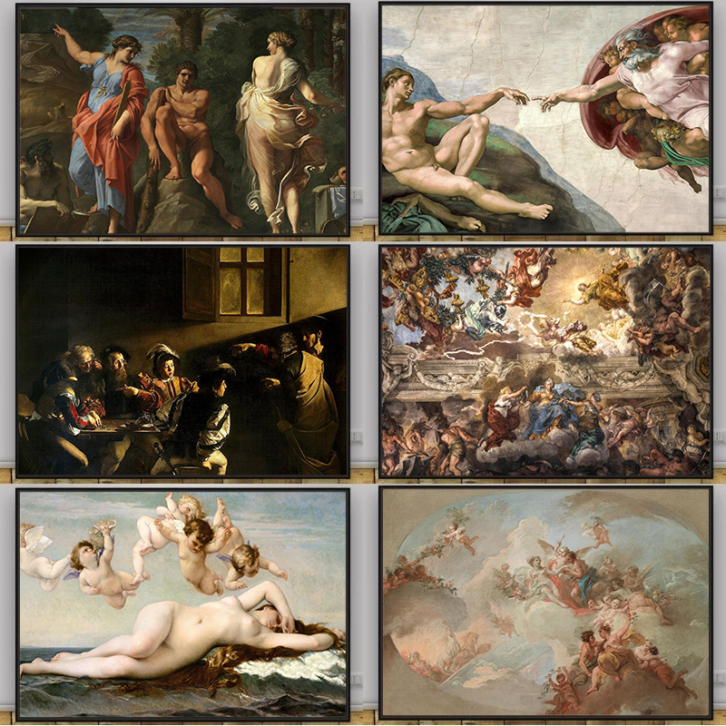 Retro Renaissance Classical Gr - Star Map Poster recension och pris