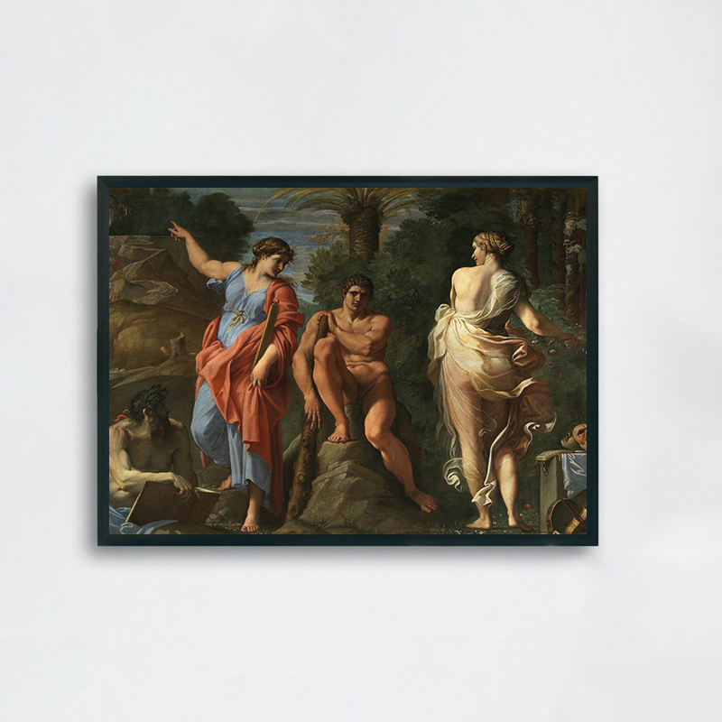 Retro Renaissance Classical Gr - Star Map Poster recension och pris