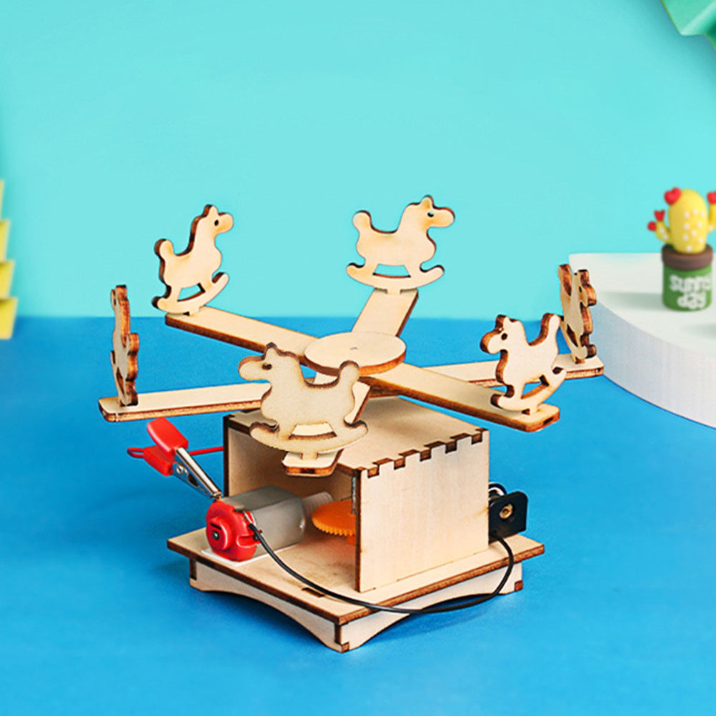 DIY Wooden Merry-Go-Round Asse - Science Project Kit recension och pris