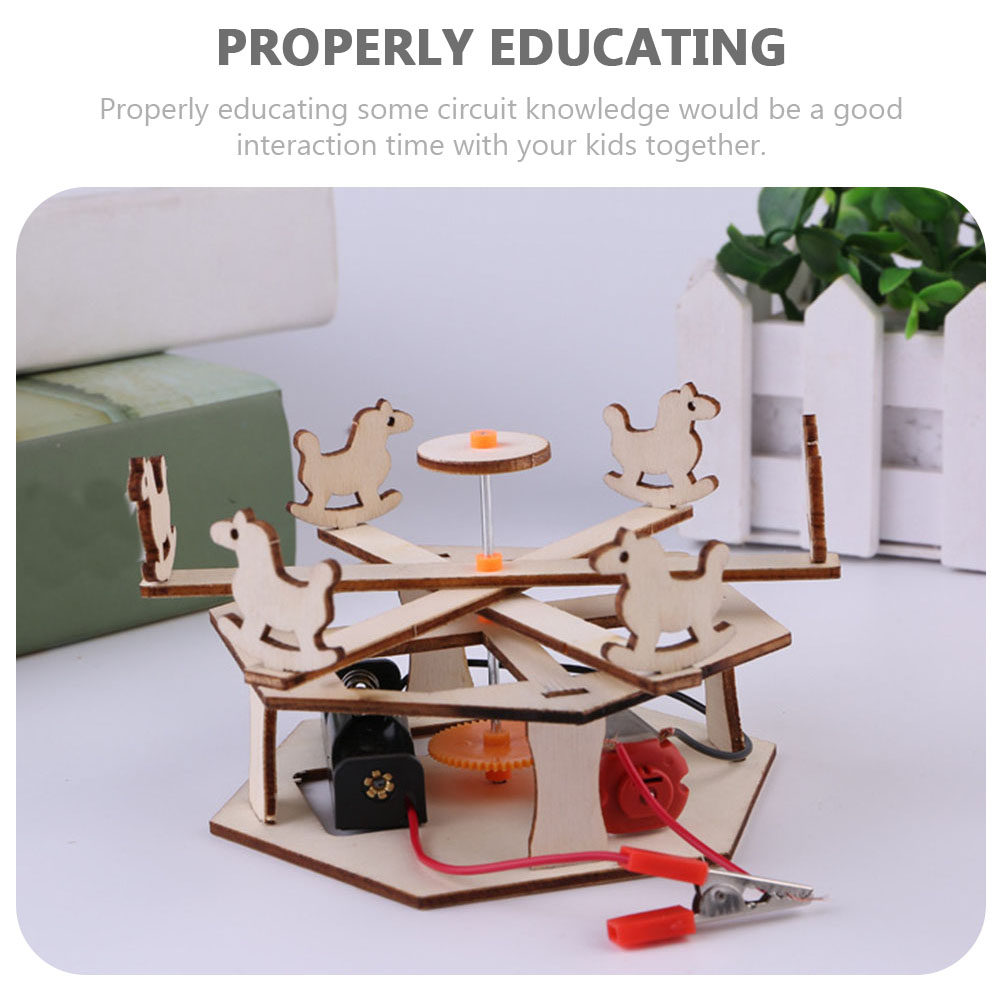 DIY Wooden Merry-Go-Round Asse - Science Project Kit recension och pris