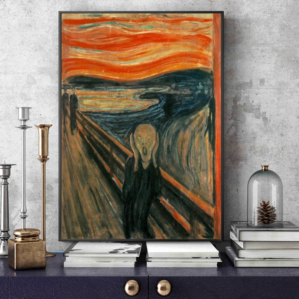 Edvard Munch The Scream Famous - Star Map Poster recension och pris