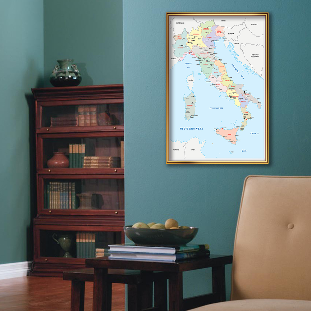 42*59cm In Italian Political M - Star Map Poster recension och pris