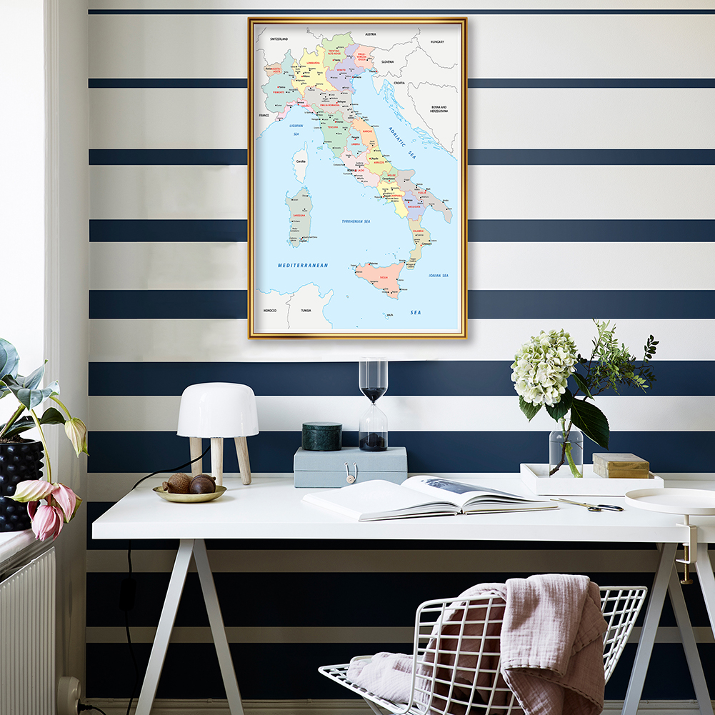 42*59cm In Italian Political M - Star Map Poster recension och pris