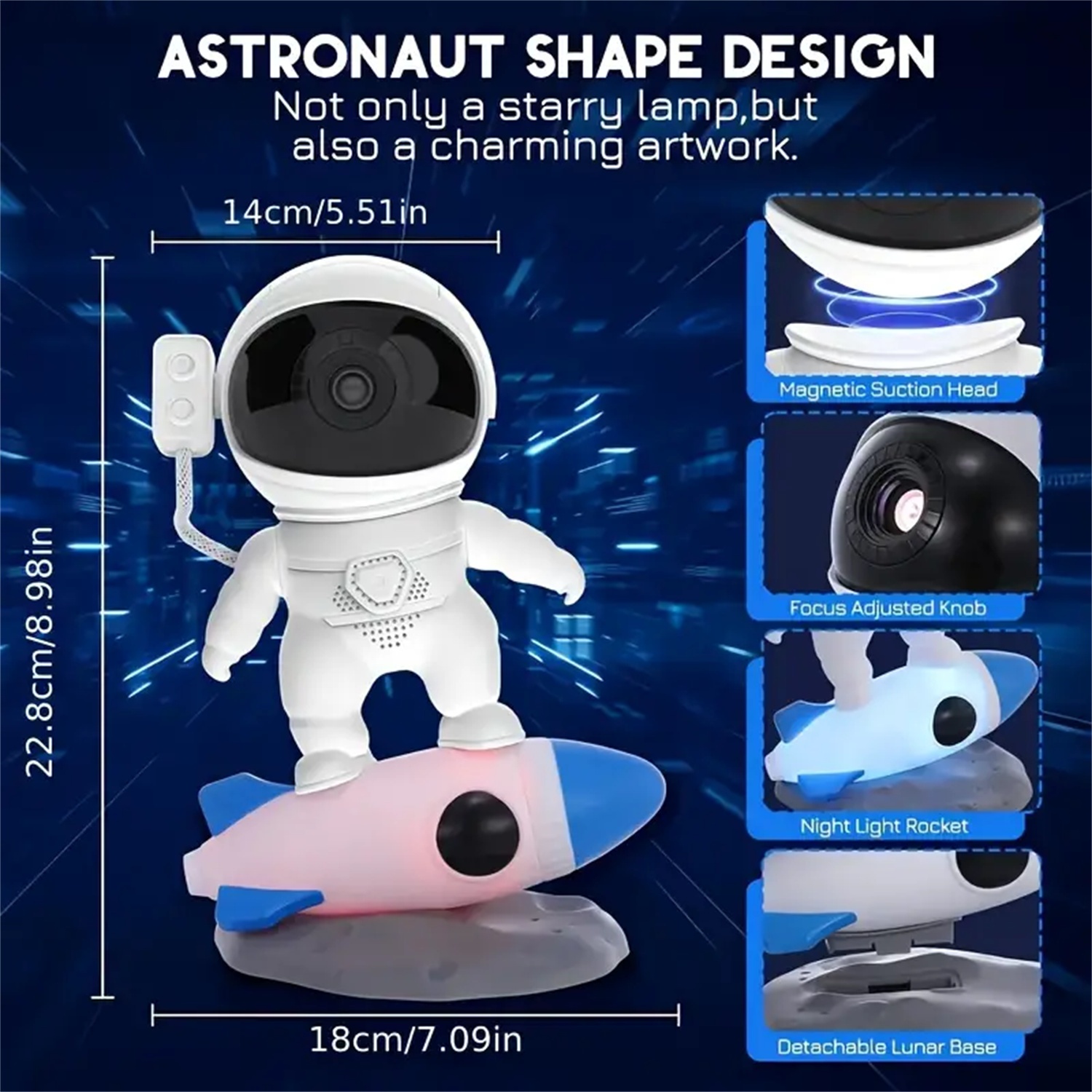 Astronaut Starry Sky Projector - Planetarium Projector Home recension och pris