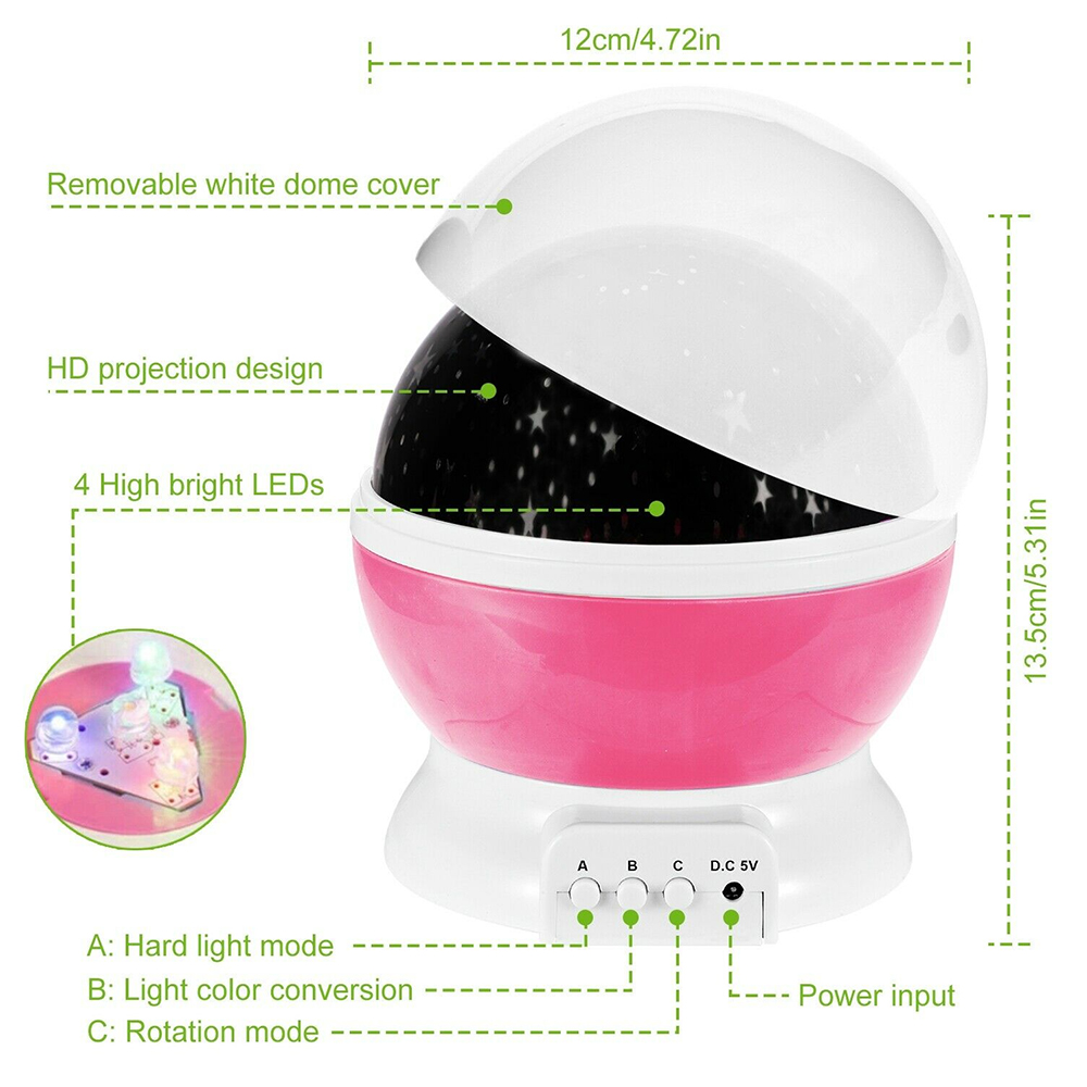 Night Lamp Projector Starry Sk - Planetarium Projector Home recension och pris