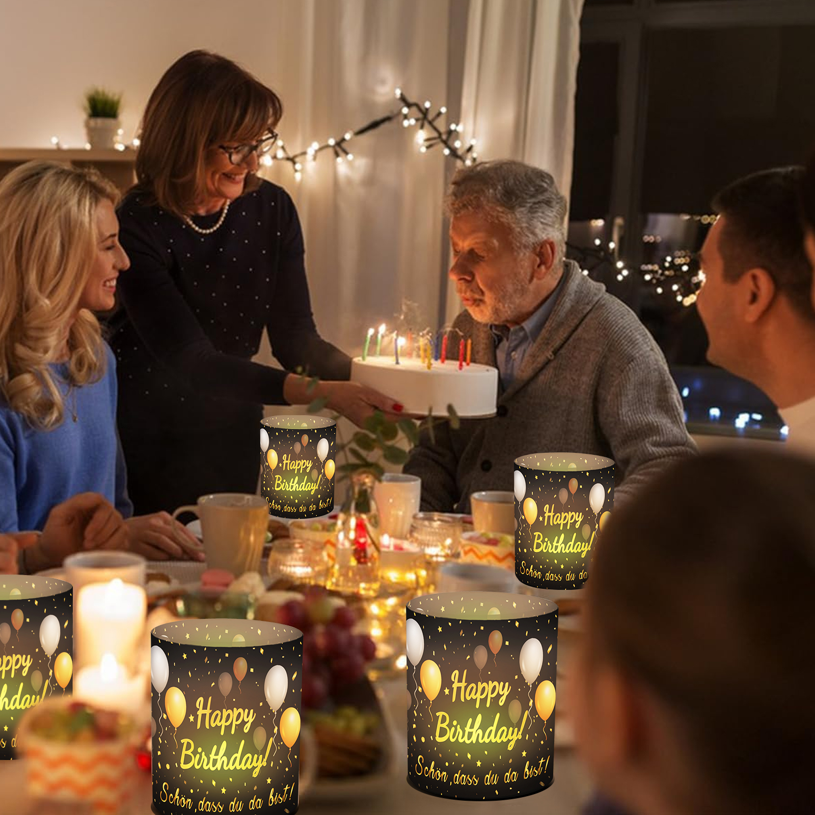 12pcs Happy Birthday Candle Ta - Science Of Happiness recension och pris
