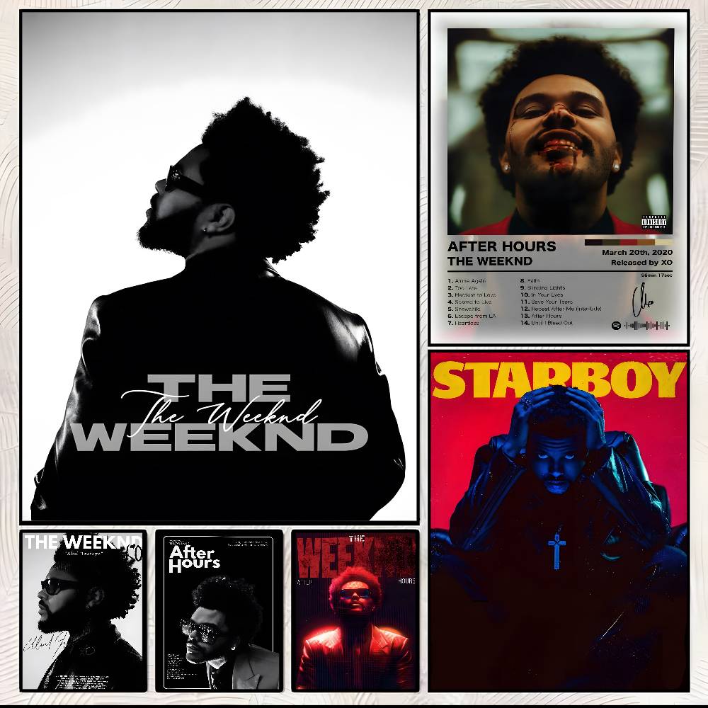 Singer T-The weeknd Poster art - Star Map Poster recension och pris