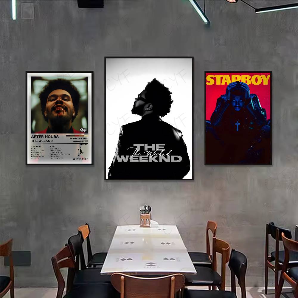 Singer T-The weeknd Poster art - Star Map Poster recension och pris